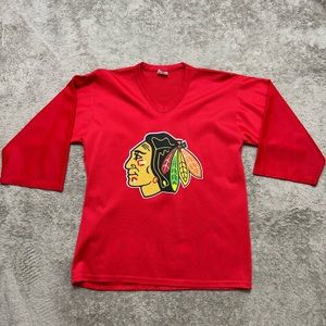 Chicago BlackHawks Park Antony Red Mesh Team Jersey Meijer MEDIUM #11